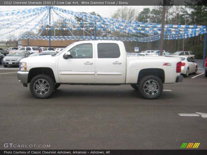 White Diamond Tricoat / Ebony 2012 Chevrolet Silverado 1500 LT Crew Cab 4x4