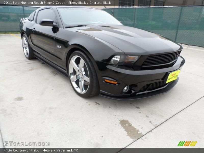 Ebony Black / Charcoal Black 2011 Ford Mustang Roush Stage 2 Coupe