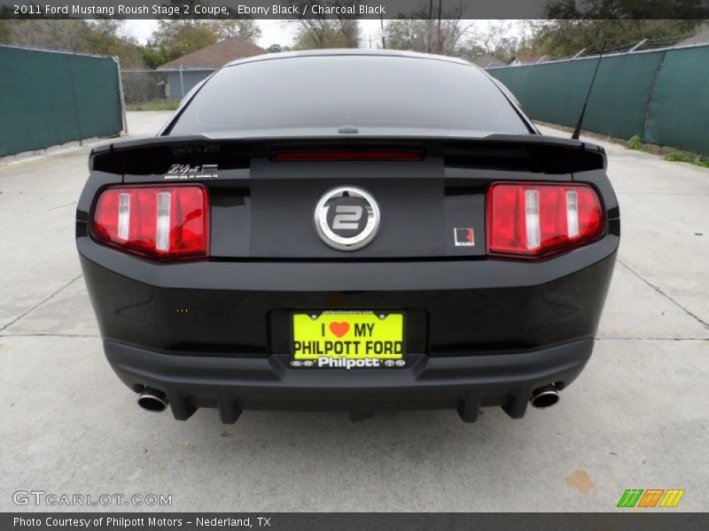 Ebony Black / Charcoal Black 2011 Ford Mustang Roush Stage 2 Coupe
