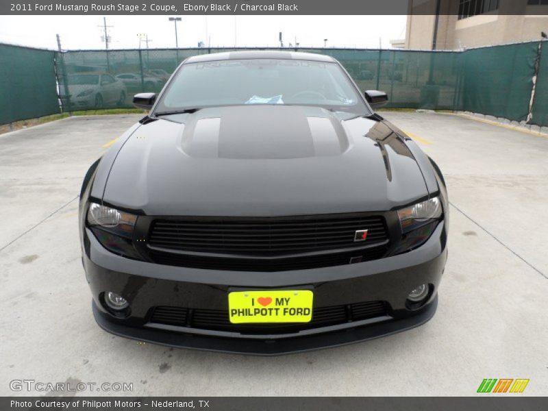 Ebony Black / Charcoal Black 2011 Ford Mustang Roush Stage 2 Coupe