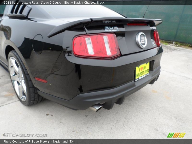 Ebony Black / Charcoal Black 2011 Ford Mustang Roush Stage 2 Coupe