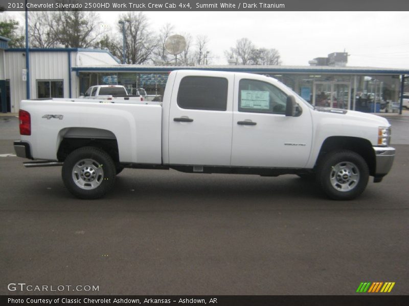 Summit White / Dark Titanium 2012 Chevrolet Silverado 2500HD Work Truck Crew Cab 4x4