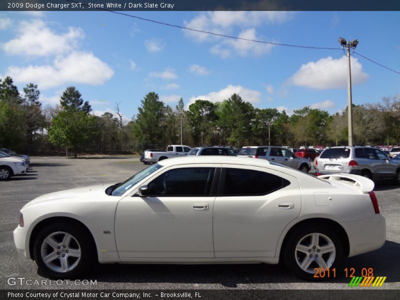Stone White / Dark Slate Gray 2009 Dodge Charger SXT