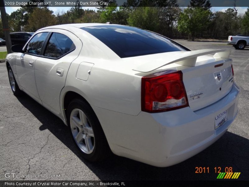 Stone White / Dark Slate Gray 2009 Dodge Charger SXT