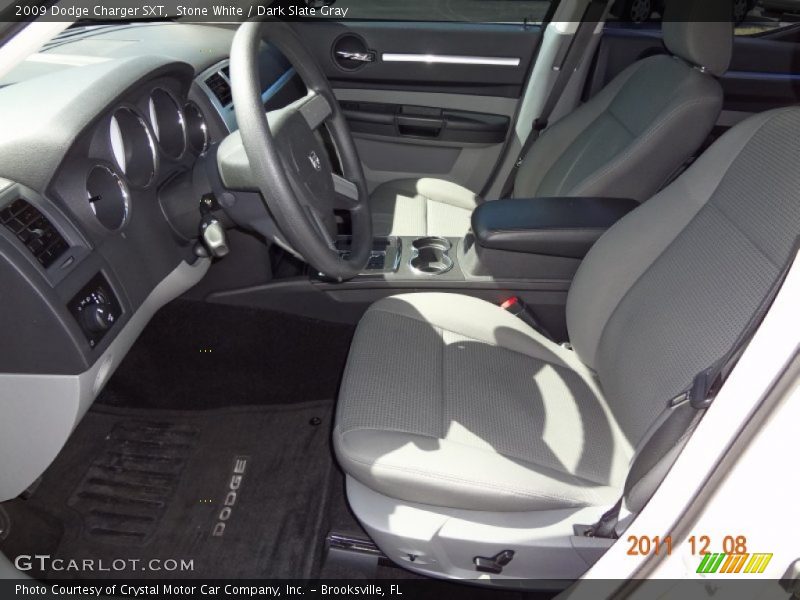 Stone White / Dark Slate Gray 2009 Dodge Charger SXT