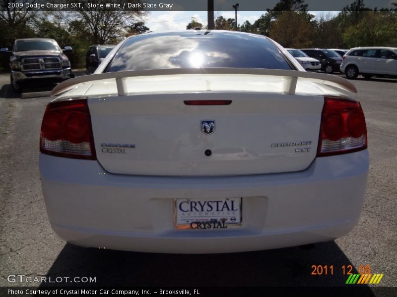 Stone White / Dark Slate Gray 2009 Dodge Charger SXT