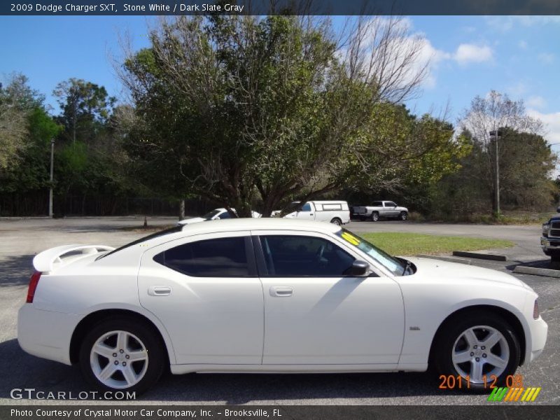 Stone White / Dark Slate Gray 2009 Dodge Charger SXT