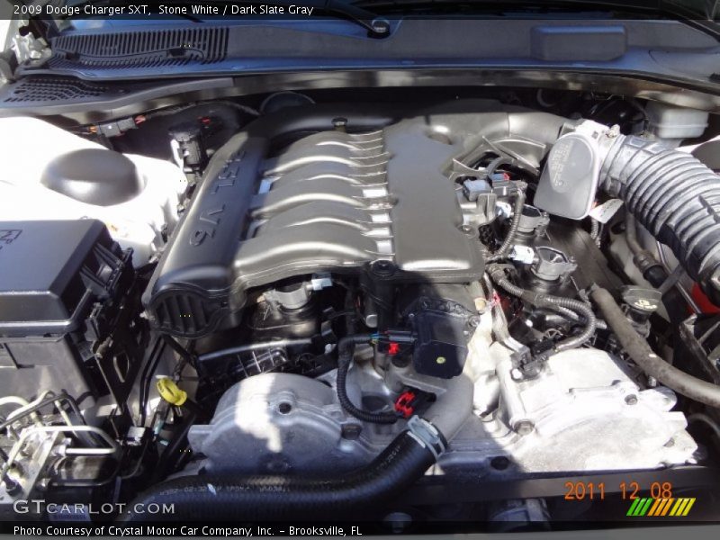 Stone White / Dark Slate Gray 2009 Dodge Charger SXT