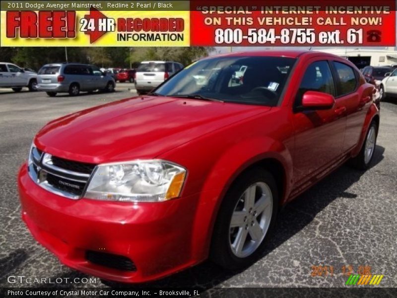 Redline 2 Pearl / Black 2011 Dodge Avenger Mainstreet