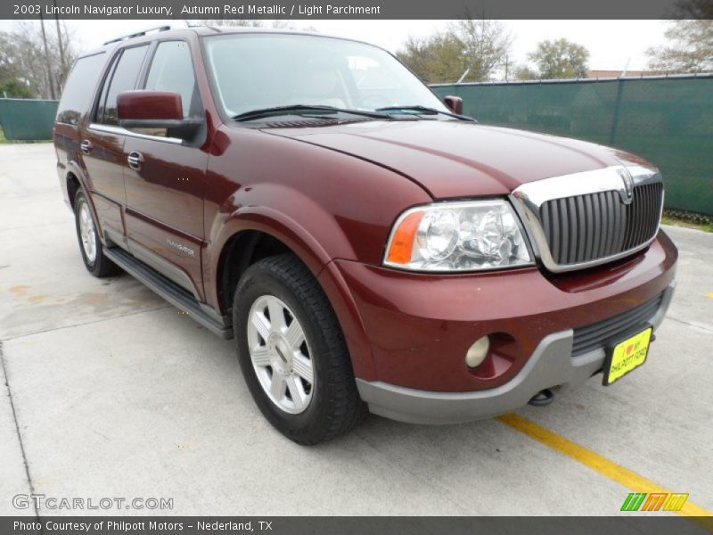 Autumn Red Metallic / Light Parchment 2003 Lincoln Navigator Luxury