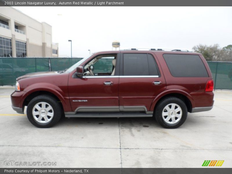 Autumn Red Metallic / Light Parchment 2003 Lincoln Navigator Luxury
