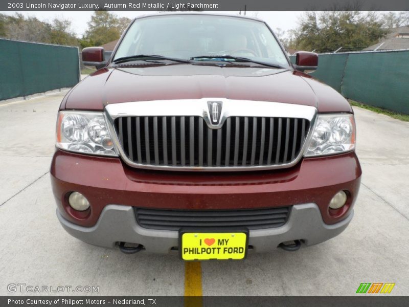 Autumn Red Metallic / Light Parchment 2003 Lincoln Navigator Luxury