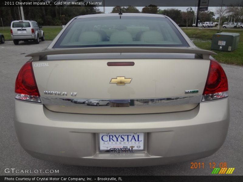 Gold Mist Metallic / Neutral 2011 Chevrolet Impala LT