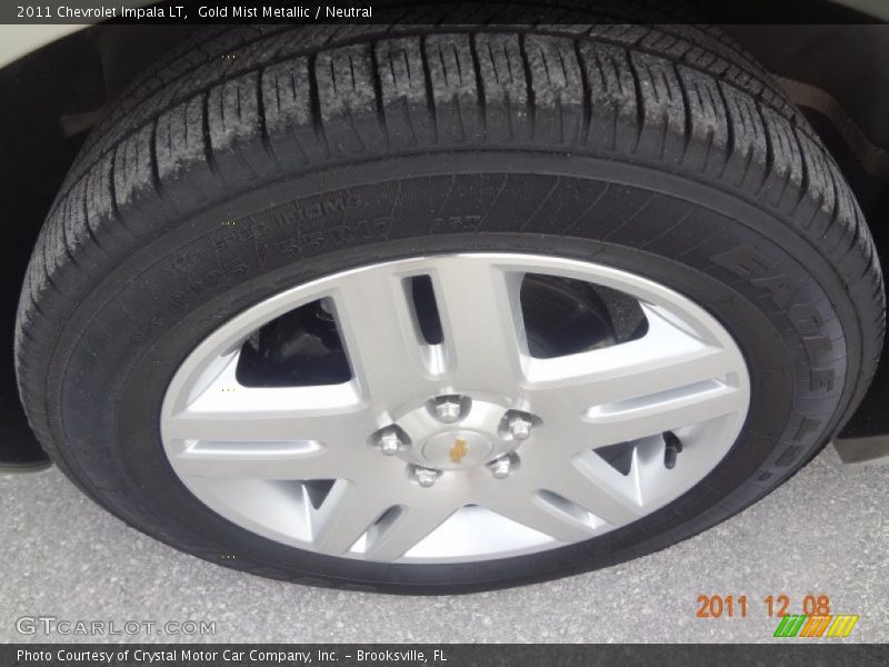 Gold Mist Metallic / Neutral 2011 Chevrolet Impala LT
