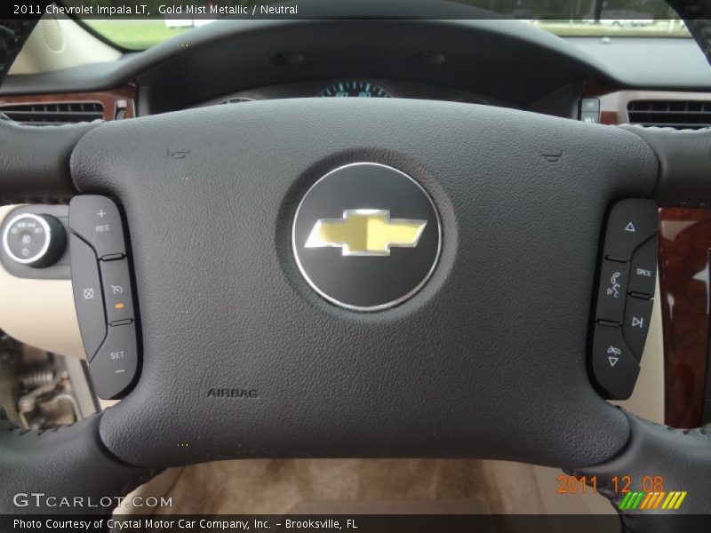 Gold Mist Metallic / Neutral 2011 Chevrolet Impala LT