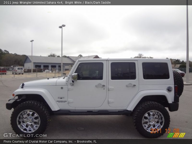 Bright White / Black/Dark Saddle 2011 Jeep Wrangler Unlimited Sahara 4x4
