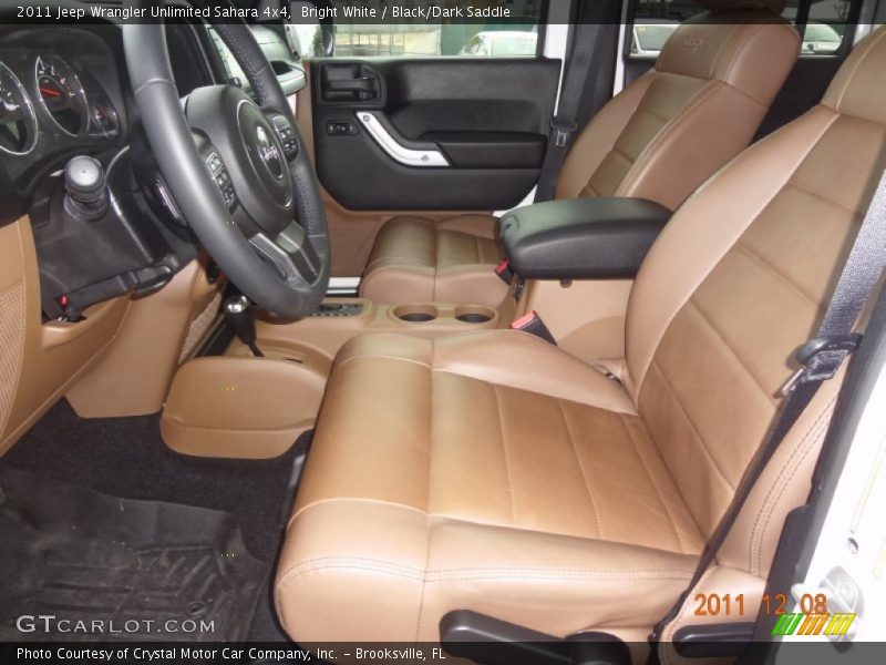 Bright White / Black/Dark Saddle 2011 Jeep Wrangler Unlimited Sahara 4x4