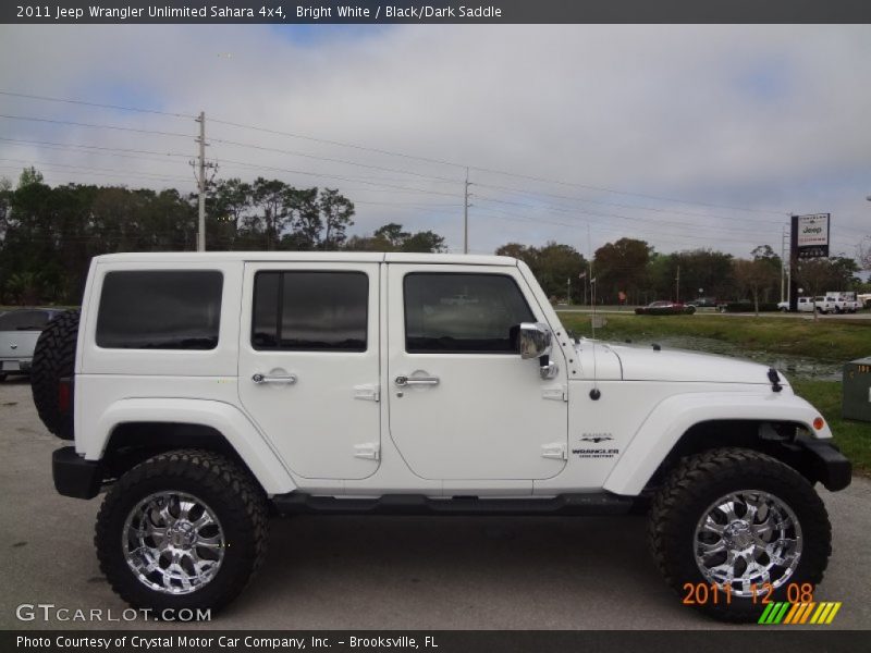Bright White / Black/Dark Saddle 2011 Jeep Wrangler Unlimited Sahara 4x4