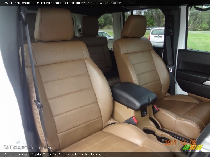 Bright White / Black/Dark Saddle 2011 Jeep Wrangler Unlimited Sahara 4x4