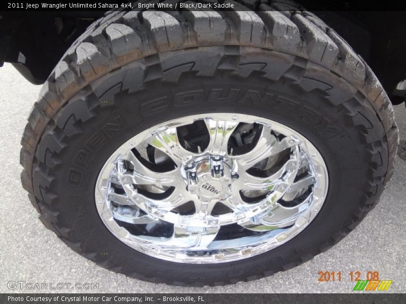 Bright White / Black/Dark Saddle 2011 Jeep Wrangler Unlimited Sahara 4x4