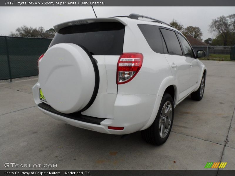 Super White / Dark Charcoal 2012 Toyota RAV4 V6 Sport