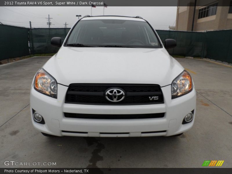 Super White / Dark Charcoal 2012 Toyota RAV4 V6 Sport