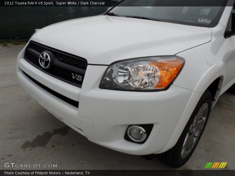 Super White / Dark Charcoal 2012 Toyota RAV4 V6 Sport