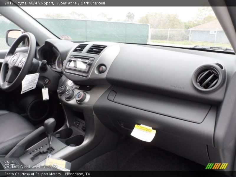 Super White / Dark Charcoal 2012 Toyota RAV4 V6 Sport