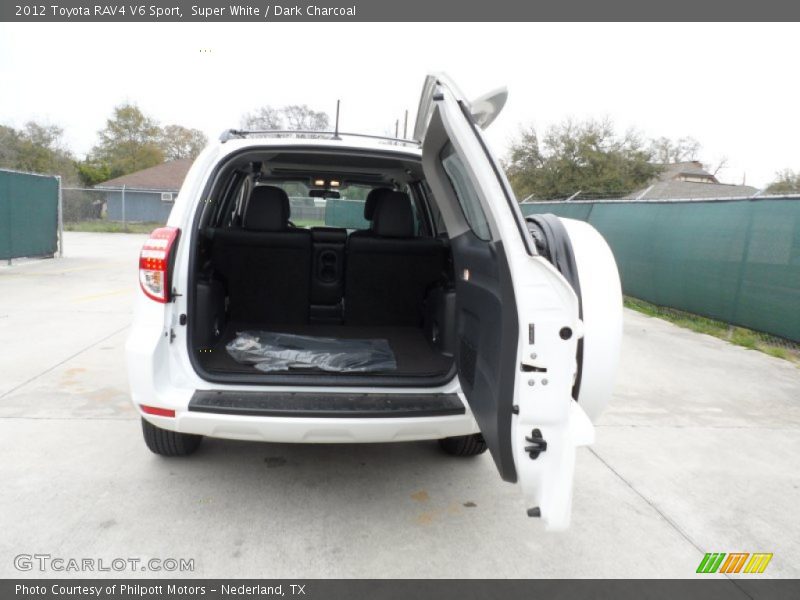 Super White / Dark Charcoal 2012 Toyota RAV4 V6 Sport