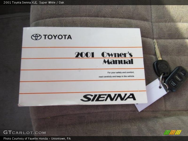 Books/Manuals of 2001 Sienna XLE