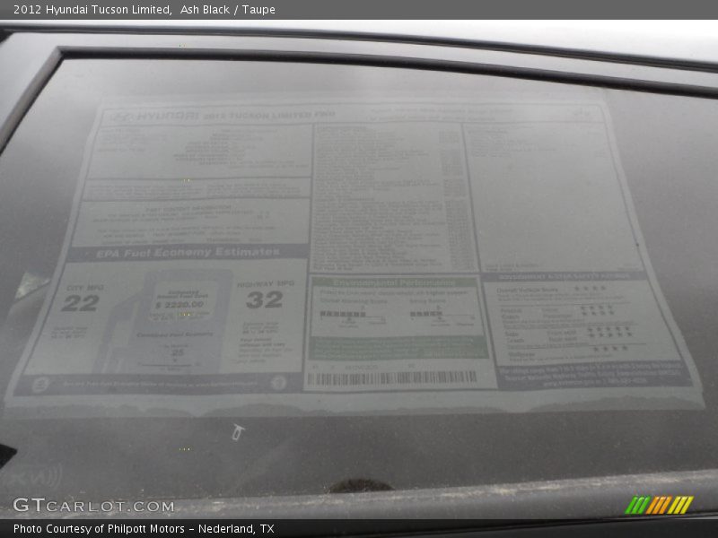 Ash Black / Taupe 2012 Hyundai Tucson Limited