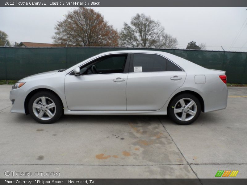 Classic Silver Metallic / Black 2012 Toyota Camry SE