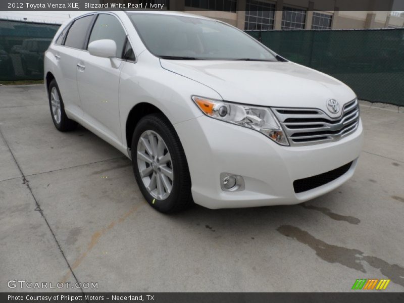 Blizzard White Pearl / Ivory 2012 Toyota Venza XLE