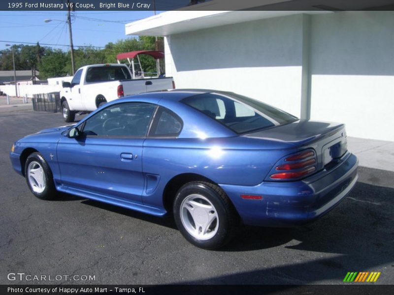 Bright Blue / Gray 1995 Ford Mustang V6 Coupe
