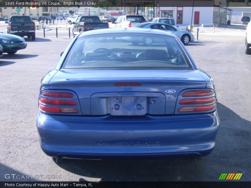 Bright Blue / Gray 1995 Ford Mustang V6 Coupe