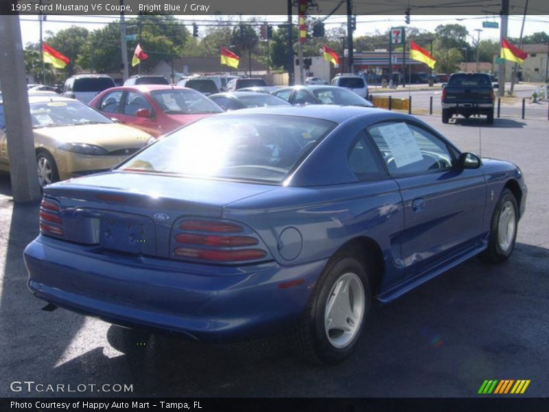 Bright Blue / Gray 1995 Ford Mustang V6 Coupe