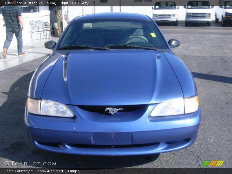 Bright Blue / Gray 1995 Ford Mustang V6 Coupe
