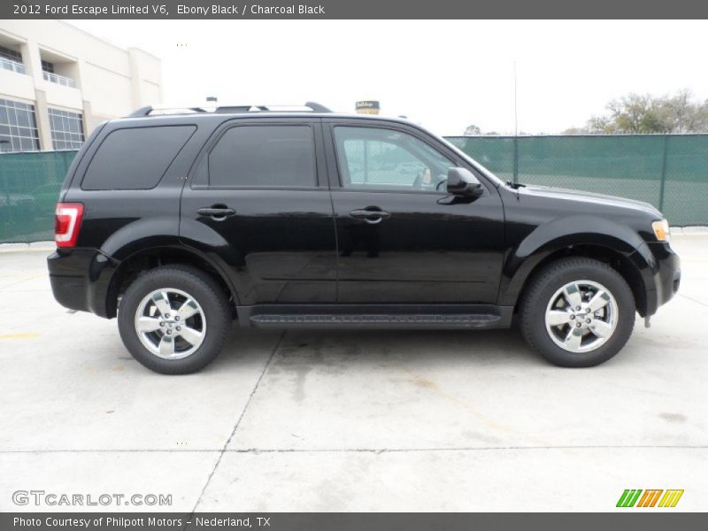Ebony Black / Charcoal Black 2012 Ford Escape Limited V6