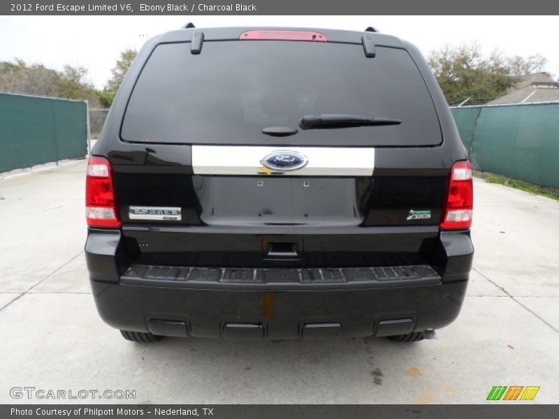 Ebony Black / Charcoal Black 2012 Ford Escape Limited V6