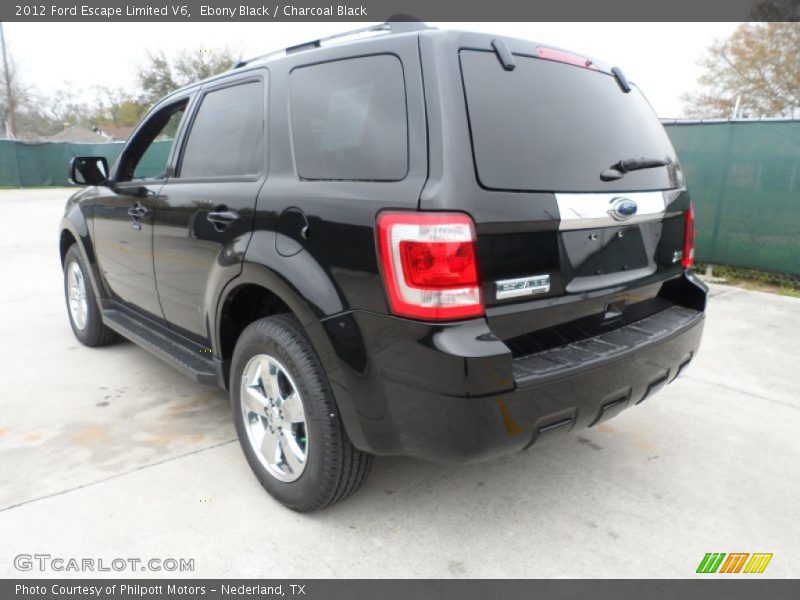Ebony Black / Charcoal Black 2012 Ford Escape Limited V6