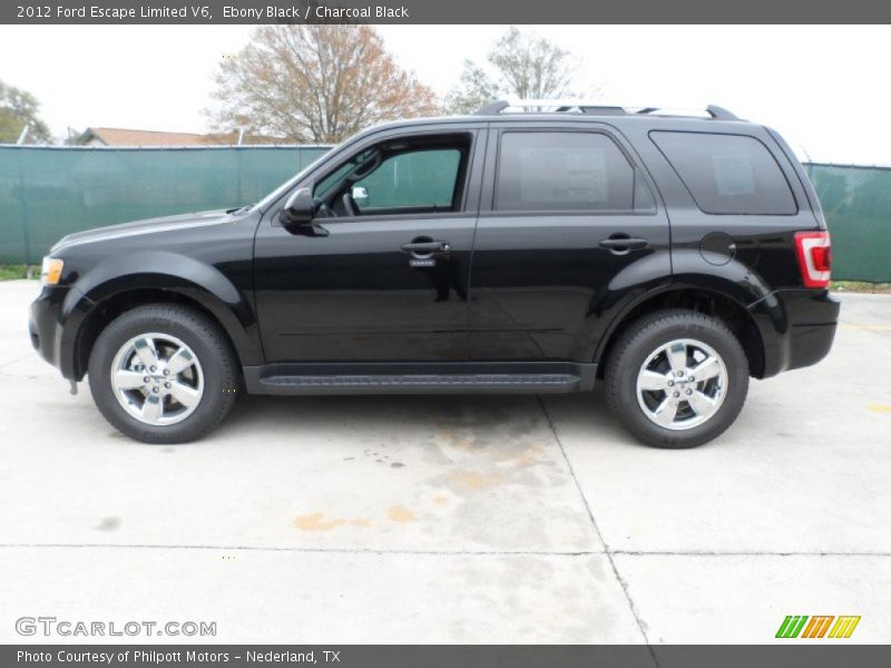 Ebony Black / Charcoal Black 2012 Ford Escape Limited V6