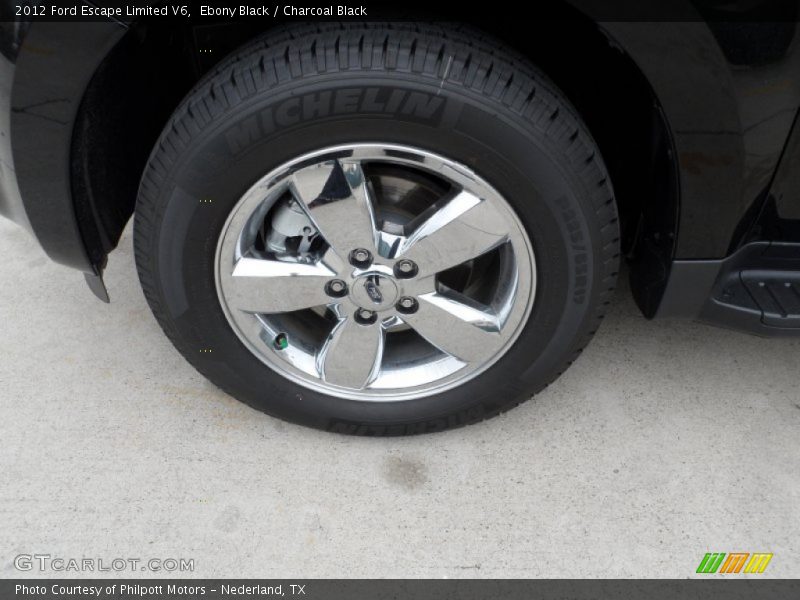 Ebony Black / Charcoal Black 2012 Ford Escape Limited V6