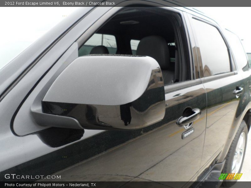 Ebony Black / Charcoal Black 2012 Ford Escape Limited V6