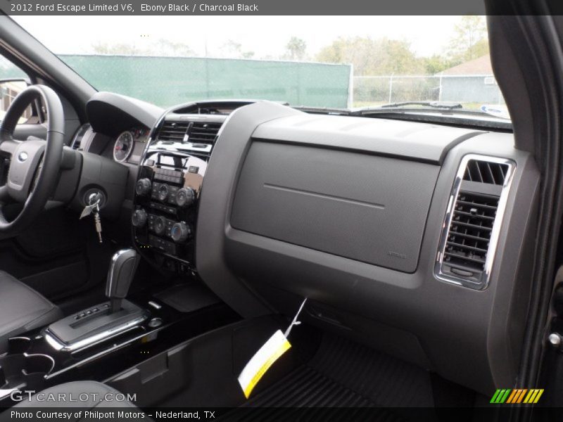 Ebony Black / Charcoal Black 2012 Ford Escape Limited V6