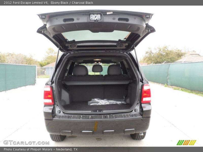 Ebony Black / Charcoal Black 2012 Ford Escape Limited V6