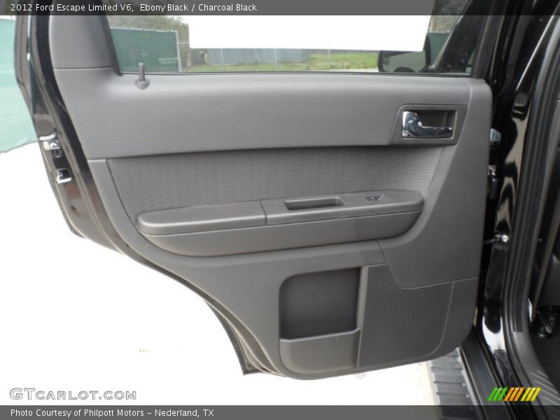 Ebony Black / Charcoal Black 2012 Ford Escape Limited V6