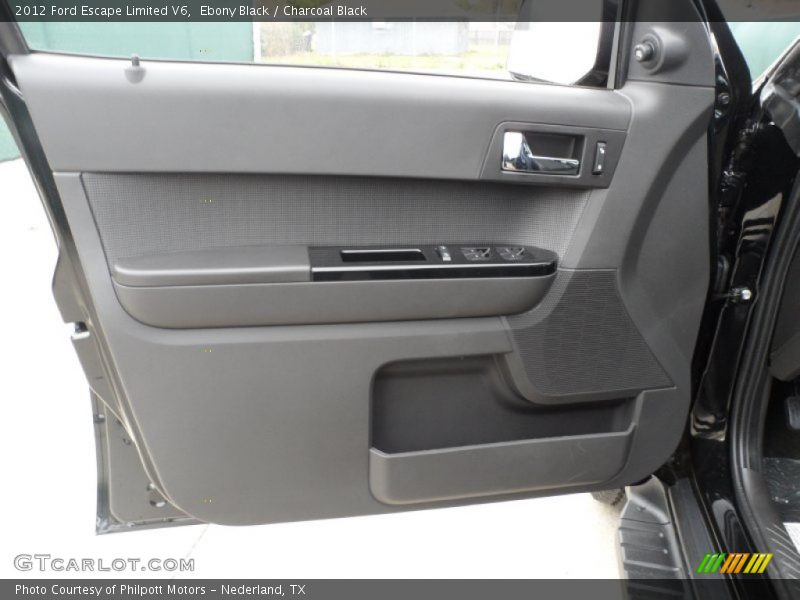Ebony Black / Charcoal Black 2012 Ford Escape Limited V6