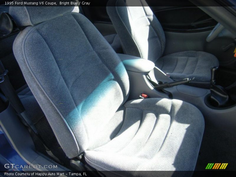 Bright Blue / Gray 1995 Ford Mustang V6 Coupe