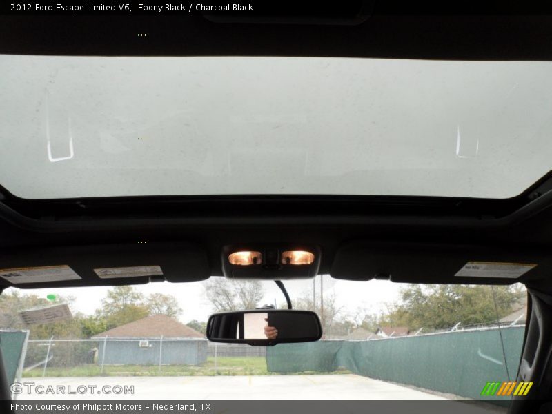 Ebony Black / Charcoal Black 2012 Ford Escape Limited V6