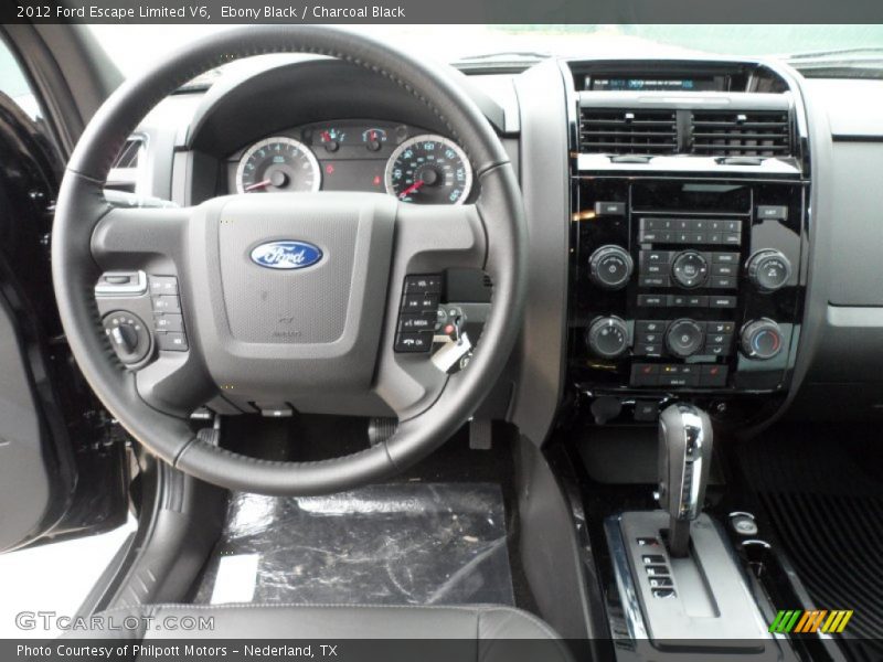 Ebony Black / Charcoal Black 2012 Ford Escape Limited V6